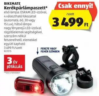 Bikemate kerékpárlámpaszett 1 szett