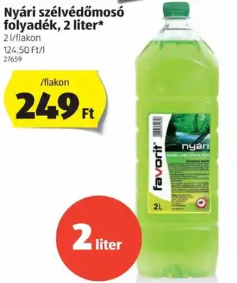 Nyári szélvédőmosó folyadék 2 l