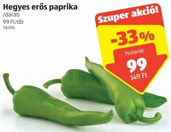 ALDI Hegyes erős paprika 1 db ajánlat