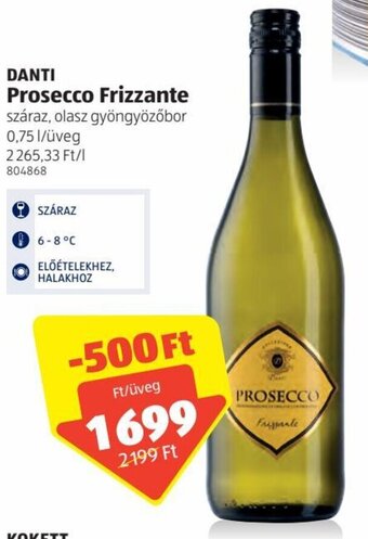 ALDI Danti prosecco frizzante 0,75 l ajánlat