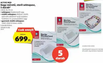 ALDI Active Med nagy méretű steril sebtapasz 5 db ajánlat