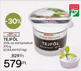 Spar Tejföl 270 g ajánlat