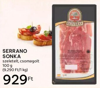 Spar Serrano sonka 100 g ajánlat