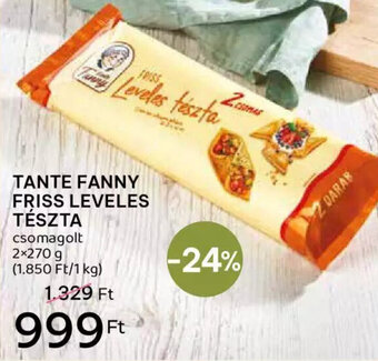Spar Tante Fanny friss leveles tészta 2 x 270 g ajánlat