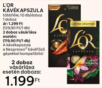 Spar L'Or kávékapszula 10 db ajánlat