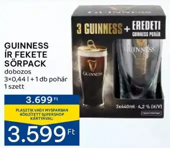 Spar Guinness ír fekete sörpack 3 x 0,44 l ajánlat