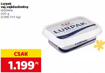Spar Lurpak vaj, vajkészítmény 200 g ajánlat