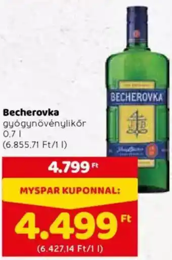 Spar Becherovka 0,7 l ajánlat