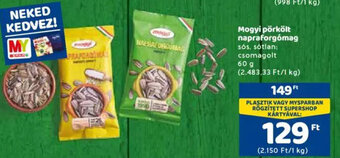 Spar Mogyi pörkölt napraforgómag 60 g ajánlat