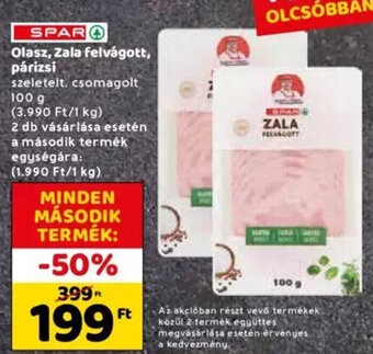 Spar Spar Olasz, zala felvágott, párizsi 100 g ajánlat