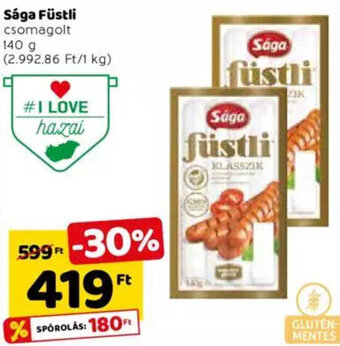 Spar Sága füstli 140 g ajánlat