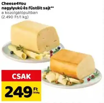 Spar Cheese4you nagylyukú és füstölt sajt 10 dkg ajánlat