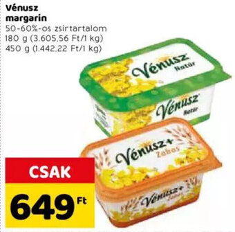 Spar Vénusz margarin 180 / 450 g ajánlat