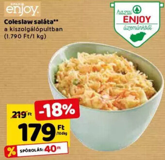 Spar Spar Coleslaw saláta 10 dkg ajánlat