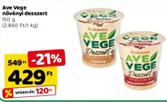 Spar Ave Vege növényi desszert 150 g ajánlat