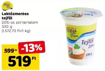 Spar Laktózmentes tejföl 330 g ajánlat