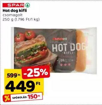 Spar Spar Hot dog kifli 250 g ajánlat