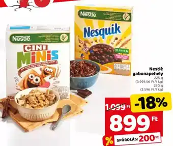 Spar Nestlé gabonapehely 225 / 250 g ajánlat
