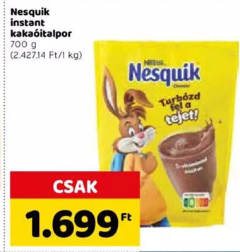 Spar Nestlé nesquik instant kakaóitalpor 700 g ajánlat