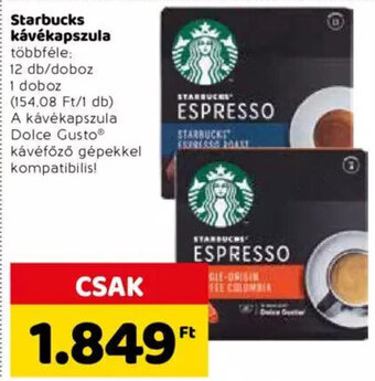 Spar Starbucks kávékapszula 12 db ajánlat