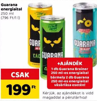 Spar Guarana energiaital 250 ml ajánlat