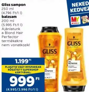 Schwarzkopf Gliss sampon 200 / 250 ml