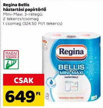 Spar Regina Bellis háztartási papírtörlő 2 tekercs ajánlat
