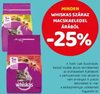 Spar Minden Whiskas száraz macskaeledel árából ajánlat