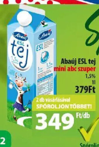Coop Abaúj esl tej 1 l ajánlat