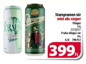 Coop Staropramen sör 0,5 l ajánlat