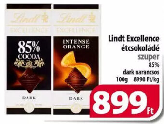 Coop Lindt excellence étcsokoládé 100 g ajánlat