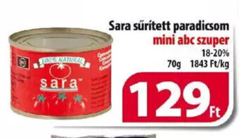 Coop Sara sűrített paradicsom 70 g ajánlat
