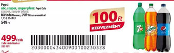 Coop Pepsi, Mirinda narancs, 7up citrus aromákkal 1,75 l ajánlat