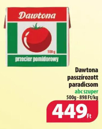 Coop Dawtona passzírozott paradicsom 500 g ajánlat