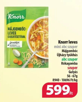 Coop Knorr leves 56 - 67 g ajánlat