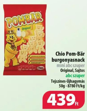 Coop Chio Pom-bär burgonyasnack 50g ajánlat