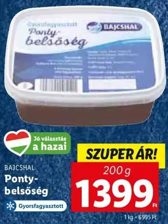 Lidl Bajcshal ponty-belsőség 200 g ajánlat