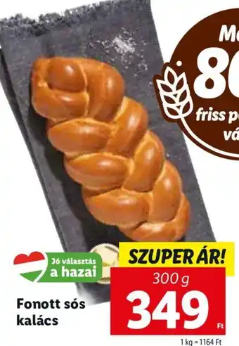 Lidl Fonott sós kalács 300 g ajánlat