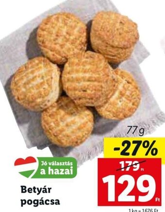 Lidl Betyár pogácsa 77 g ajánlat