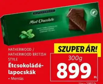 Lidl Hatherwood / Hatherwood British Style étcsokoládé lapocskák 300 g ajánlat