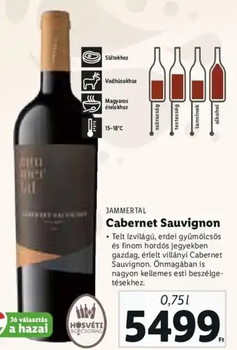 Lidl Jammertal cabernet sauvignon 0,75 l ajánlat