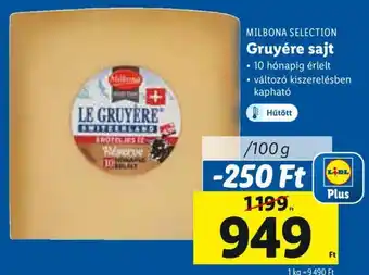 Milbona Selection gruyére sajt 100 g