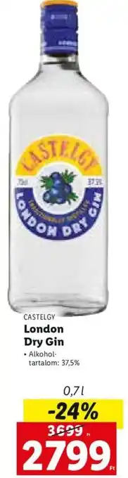 Castelgy london dry gin 0,7 l