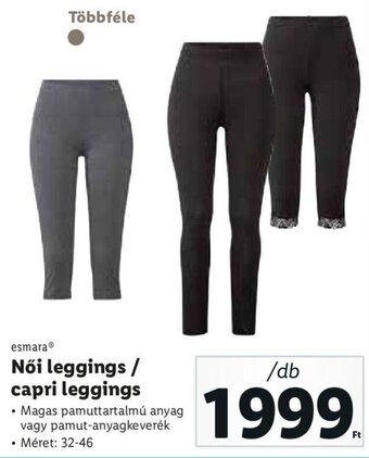 Lidl Esmara női leggings / capri leggings 1 db ajánlat