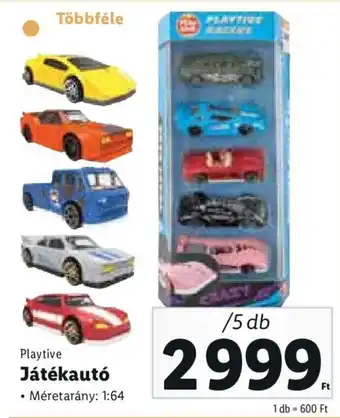 Lidl Playtive játékautó 5 db ajánlat