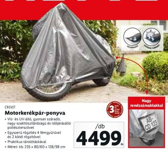 Lidl Crivit motorkerékpár-ponyva 1 db ajánlat