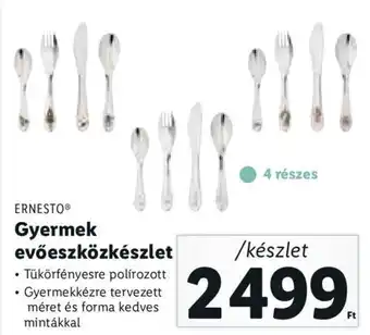 Ernesto gyermek evőeszközkészlet 1 készlet