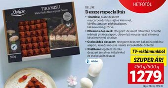 Deluxe desszertspecialitás 450 / 500 g