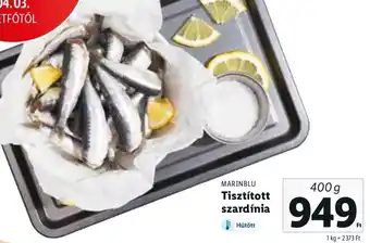 Marinblu tisztított szardínia 400 g