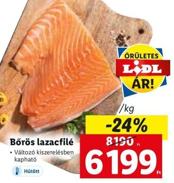 Lidl Bőrös lazacfilé 1 kg ajánlat